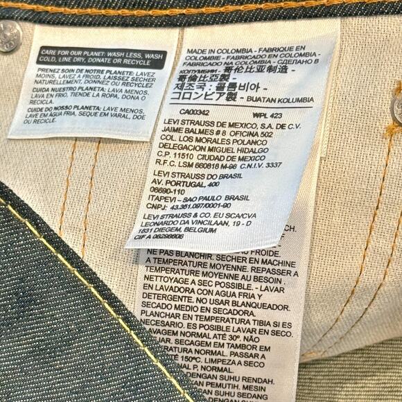 Levis 511 Jeans Mens 31x30 Blue Denim Slim Fit Stretch 2-Way Comfort Mid‎ Rise - Picture 6 of 11